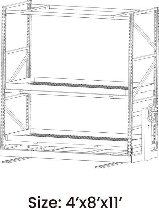 GROWMECH Multi-Tier Growing System 4' x 8' x 11'